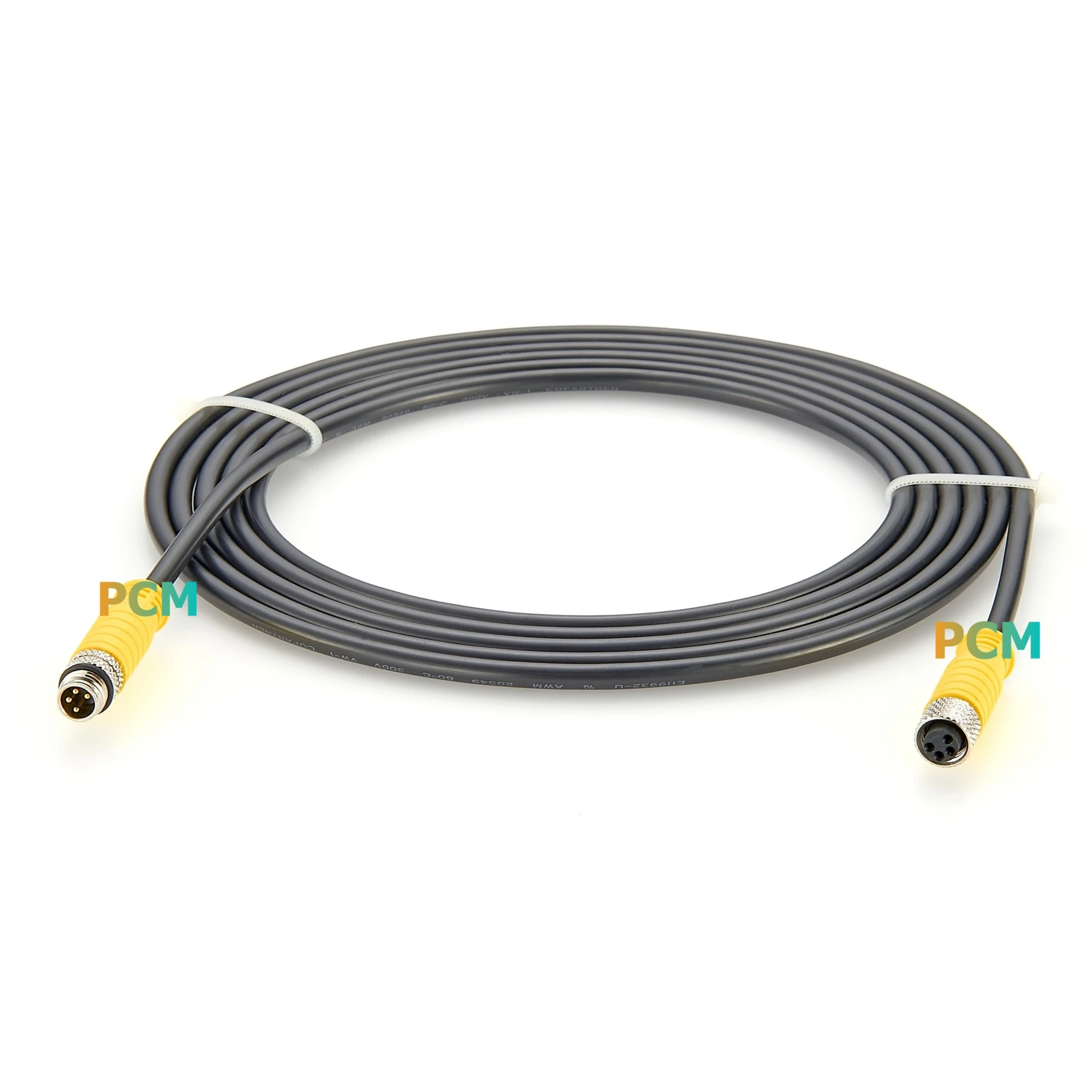 Round Waterproof m 8 4 pin maskili għal femminili kejbil