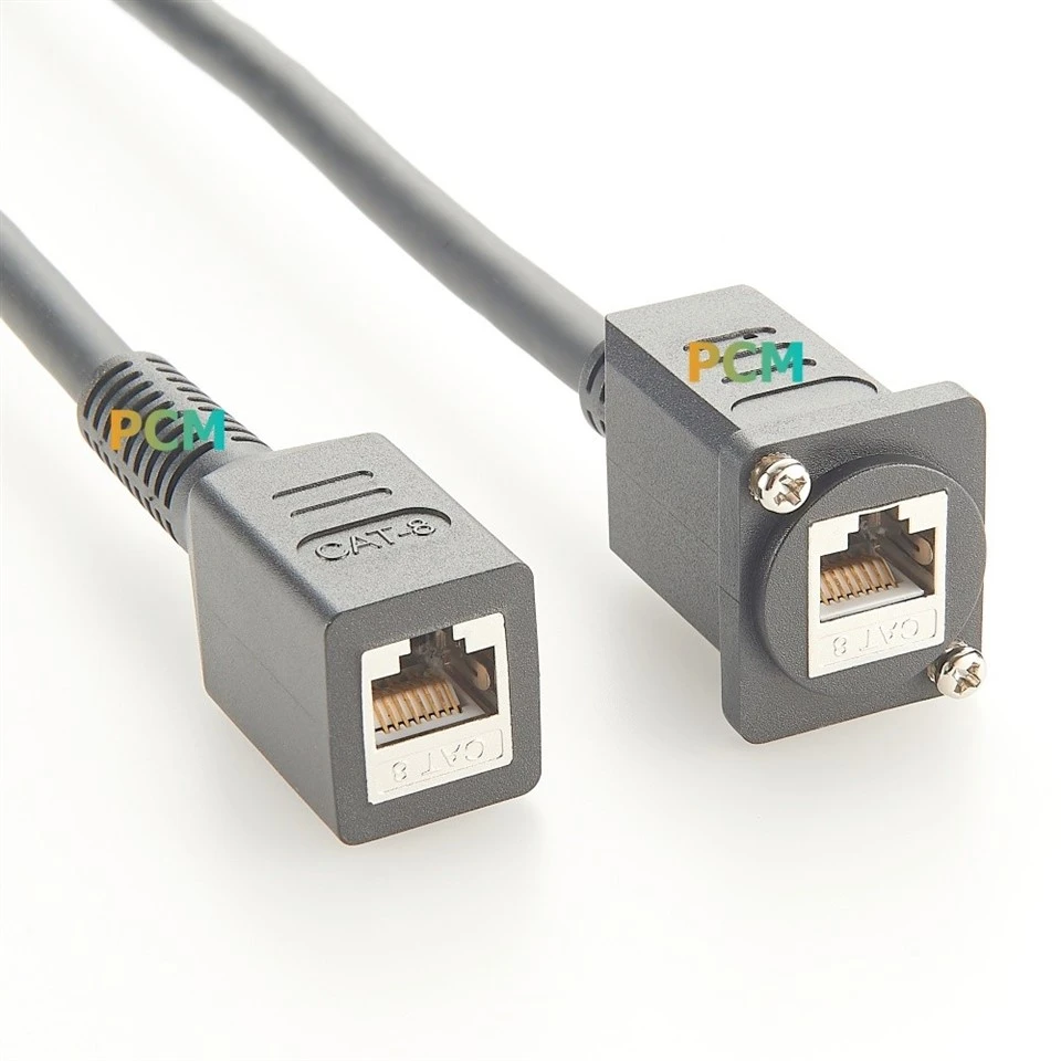 RJ45 Female To Female CAT6 CAT8 Panel Mount Cable best