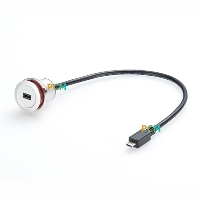 Mikro USB B Panel Mount Cable