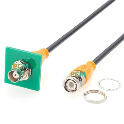 Panel Mount BNC Male għal Female Cable