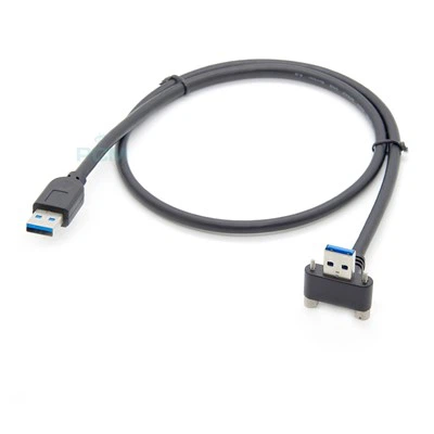 Kejbil tal-Kamera Industrijali USB 3.0 Angolu Right Male-Veloċità Għolja Kejbil